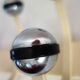 Wall coat rack 10 balls metal and vintage chrome