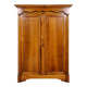 Empire period wardrobe, made of solid walnut, dating from the early 19th century.