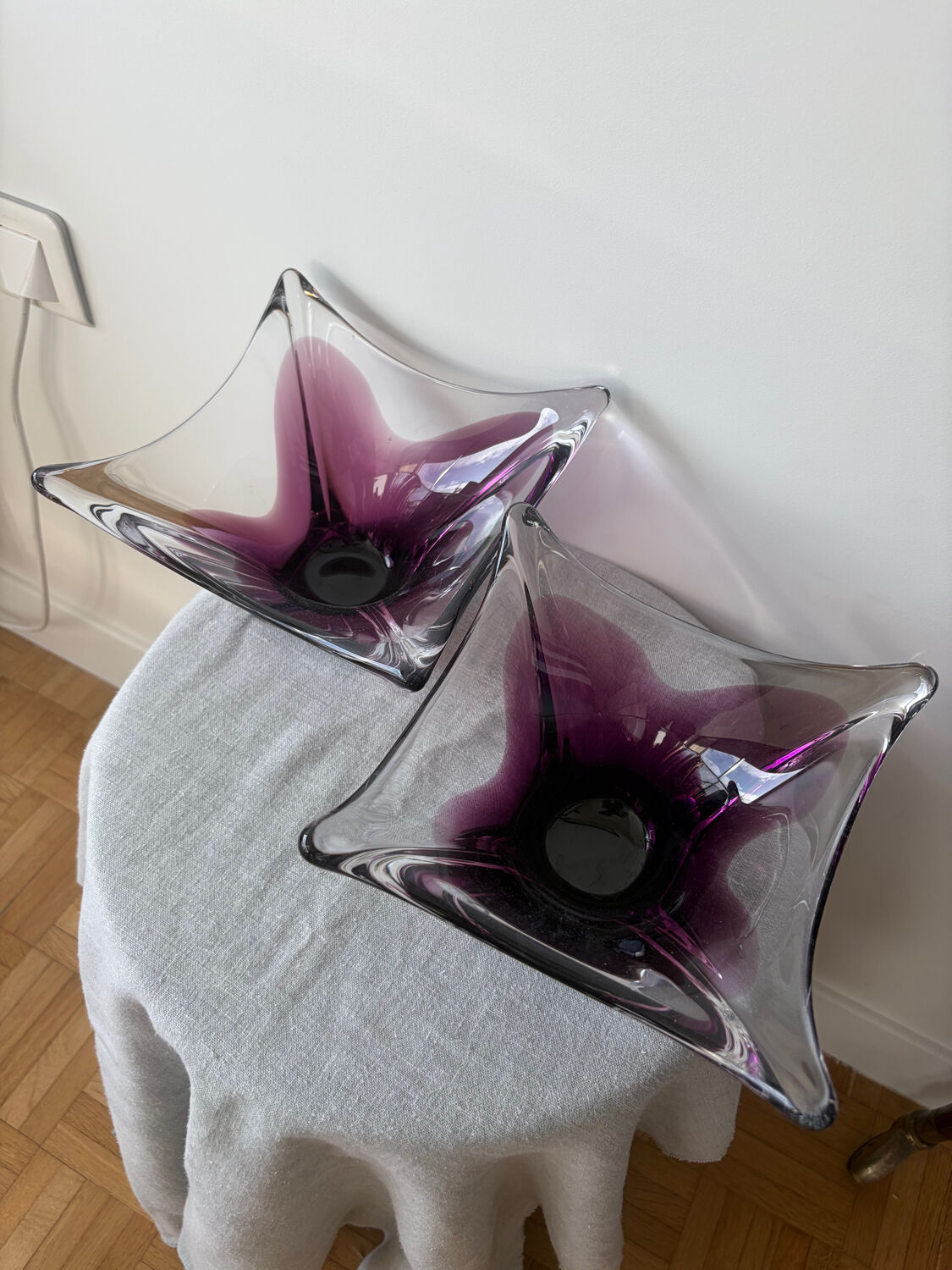 Paire de vide-poche Murano, 1950