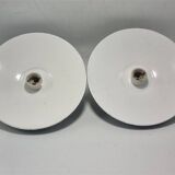 Enamelled sheet metal wall lights