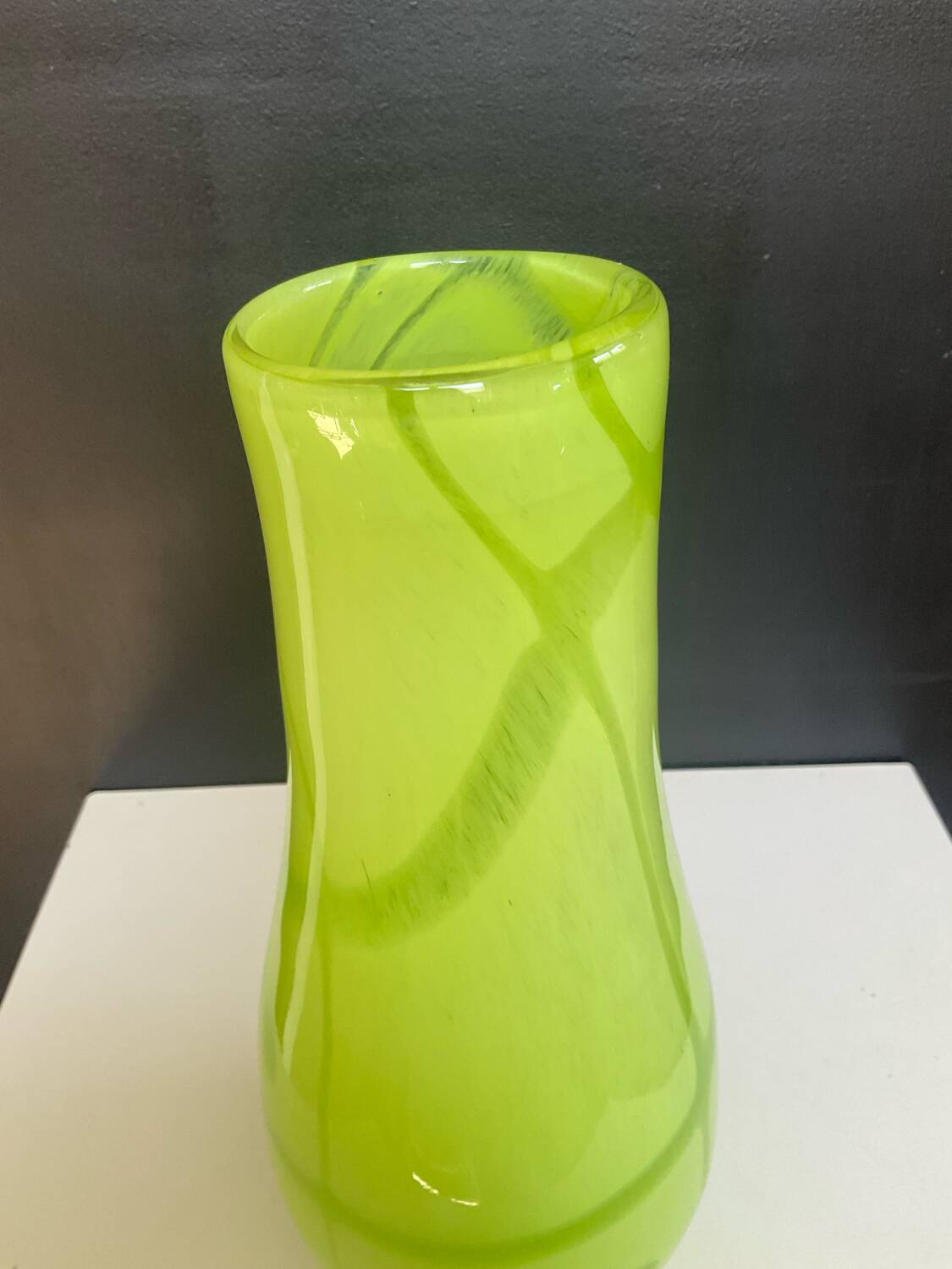 Vintage glass paste vase