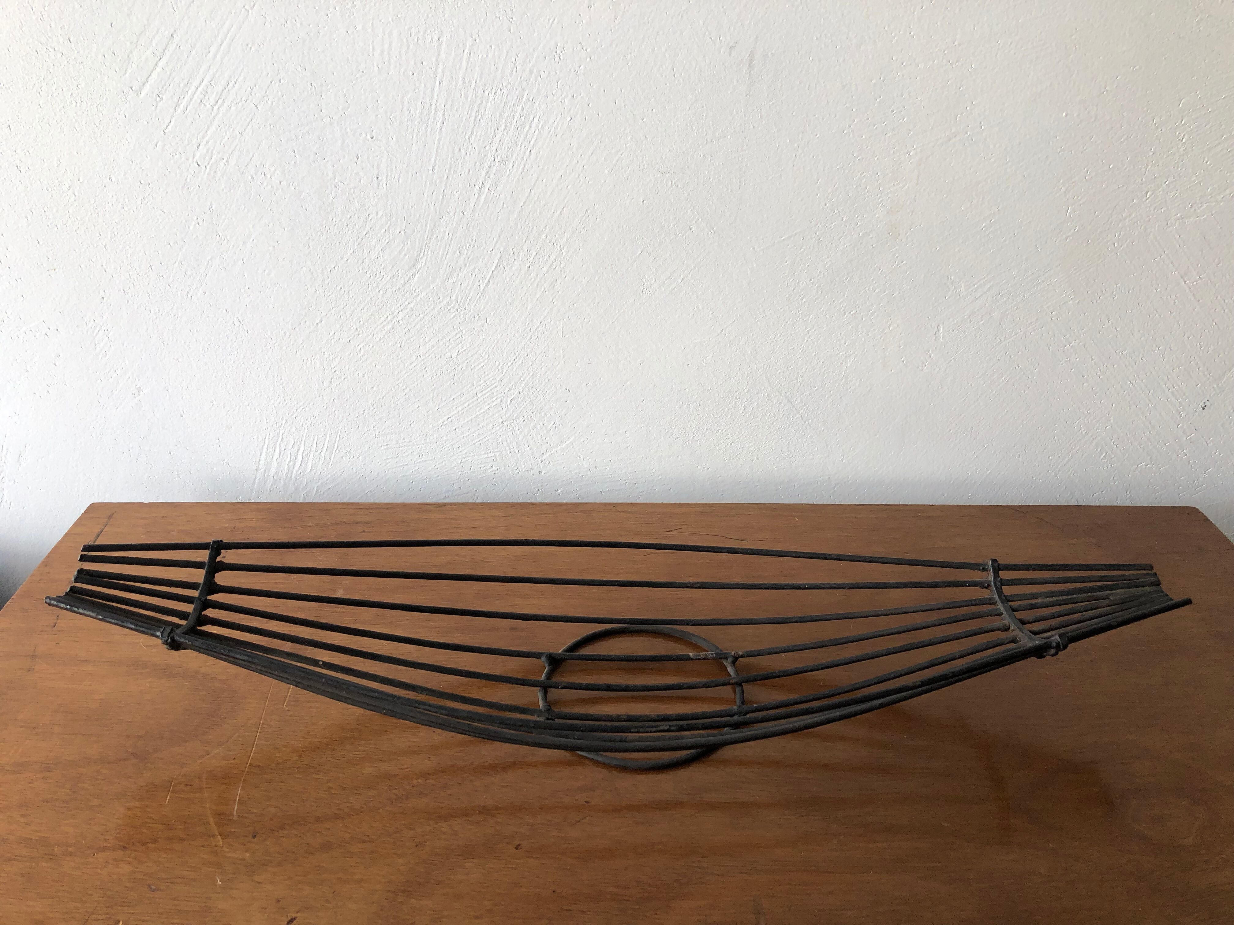 Vintage metal fruit basket