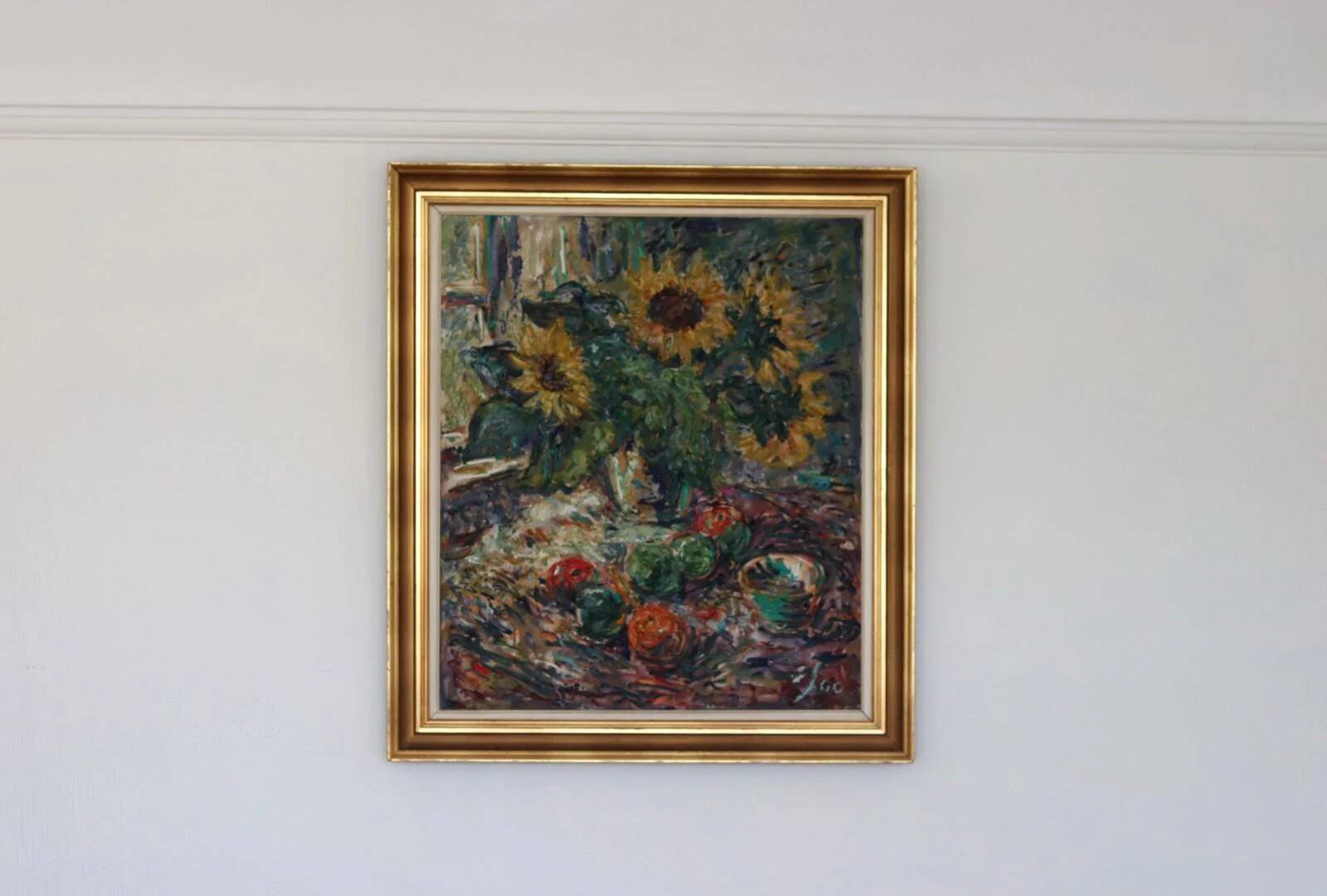 Still life with sunflowers by Gustaf Sjöö
