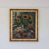 Still life with sunflowers by Gustaf Sjöö