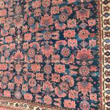 Tapis ancien Beshir afghan fait main 197x396 cm