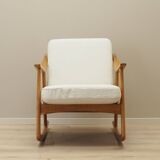 Fauteuil à bascule en chêne, design danois, années 1960, designer : H. Brockmann Petersen, p