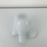 Vintage white glass handkerchief vase