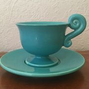 Lot of 5 cups and under ceramic cups 60-70 years