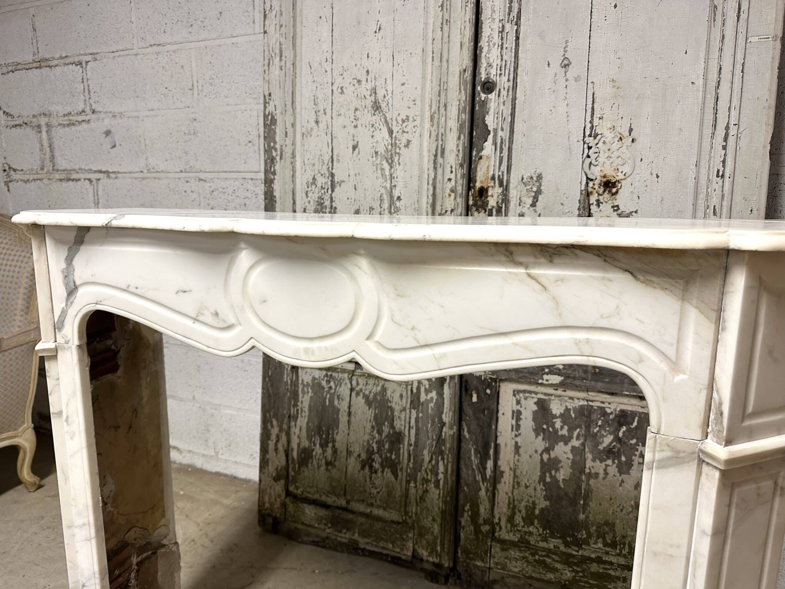Louis XV style flat fireplace circa 1900