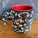 Ceramic pot cup Fat Lava Vallauris
