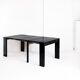 Vintage extendable table / console in lacquered wood by Paul Michel, France 1990