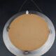 Beautiful brutalist round iron mirror in the RYCKAERT style ATELIER MAROLLES JEAN TOU
