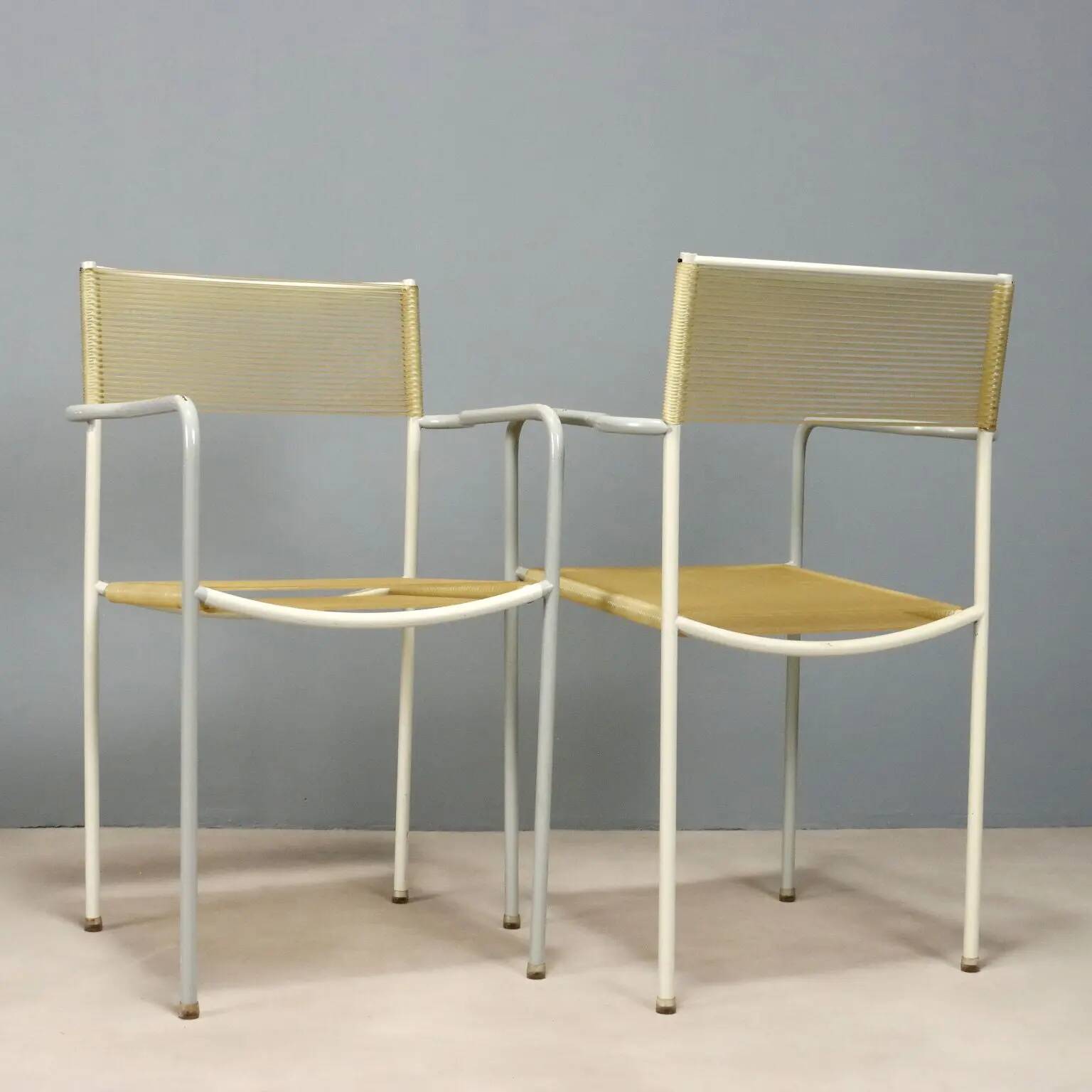 Alias Spaghetti chairs vintage design G. Belotti Italy 1980s-1990s