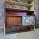 Vintage asymmetrical sideboard with compass legs