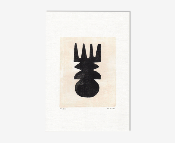 Peinture sur papier • M561 • signée eawy