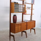 Mid century free standing shelf, 1960's norway