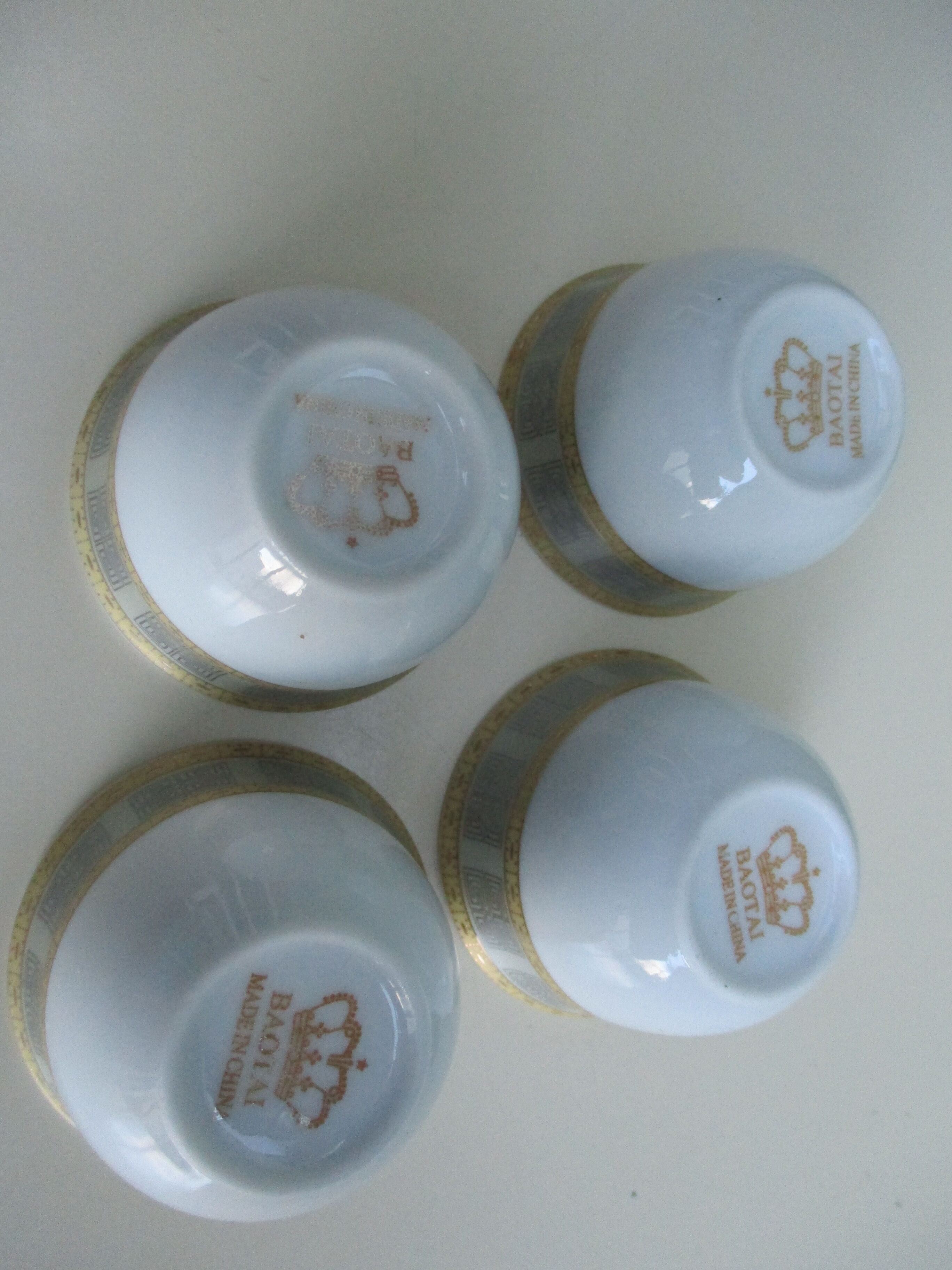 4 mini china fine porcelain bowls China Baotai