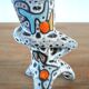 Free-form ceramic vase signed Bessone Vallauris 1960s