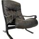 Vintage Mid Century Ingmar Relling Leather Lounge Chair