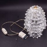 Elegant Table Lamp in Rostrato Murano Glass Vase for Barovier & Toso, 1940s