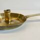 LOW HAND BRASS CANDLESTICK ANTIQUE