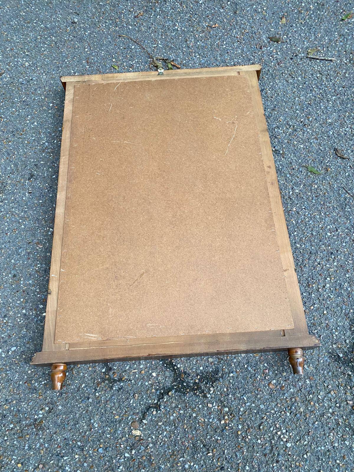 Henri II mirror in solid oak 67x97cm from the 19th century