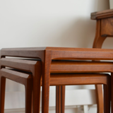 Mid-Century Danish Teak Nesting Tables by Johannes Andersen for CFC Silkeborg
