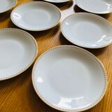 Flat porcelain plates by Sologne Larchevêque