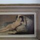 Old reproduction on canvas "The Naked Maja" by Goya