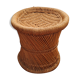 Vintage wicker pouf