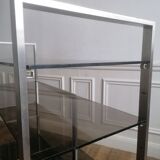 Brushed aluminum shelf 1980