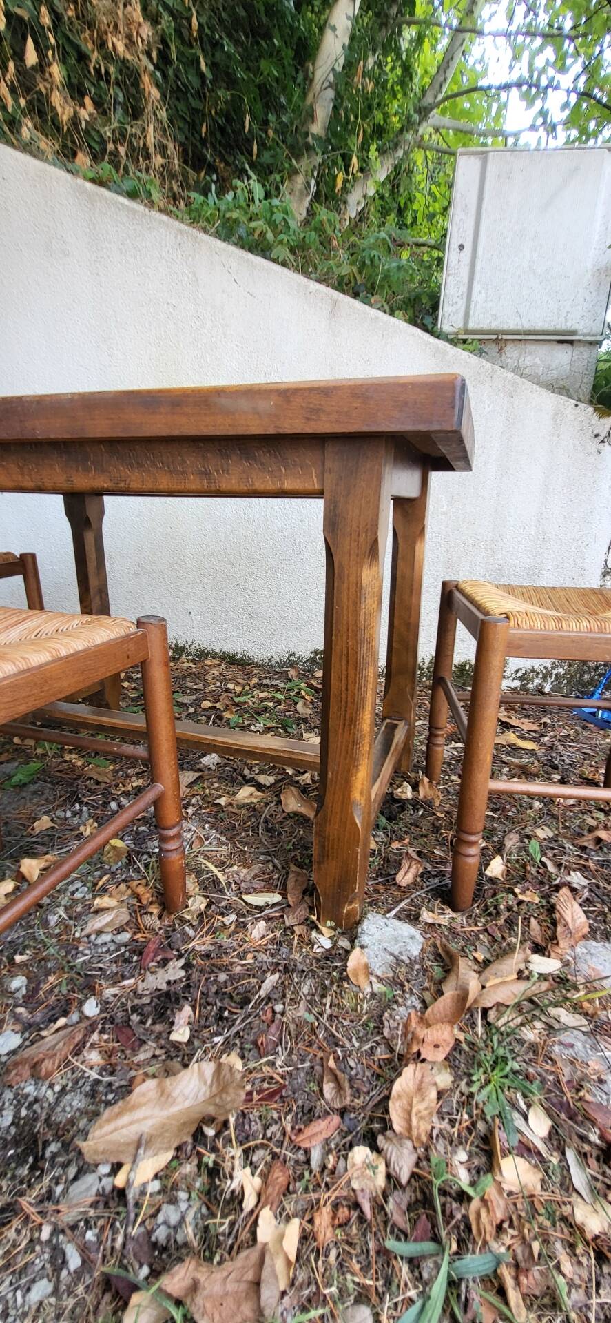 Farm table + chairs