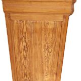 19th century sideboard in solid pitch pine, 2 doors, 1 drawer 128x58x120cm