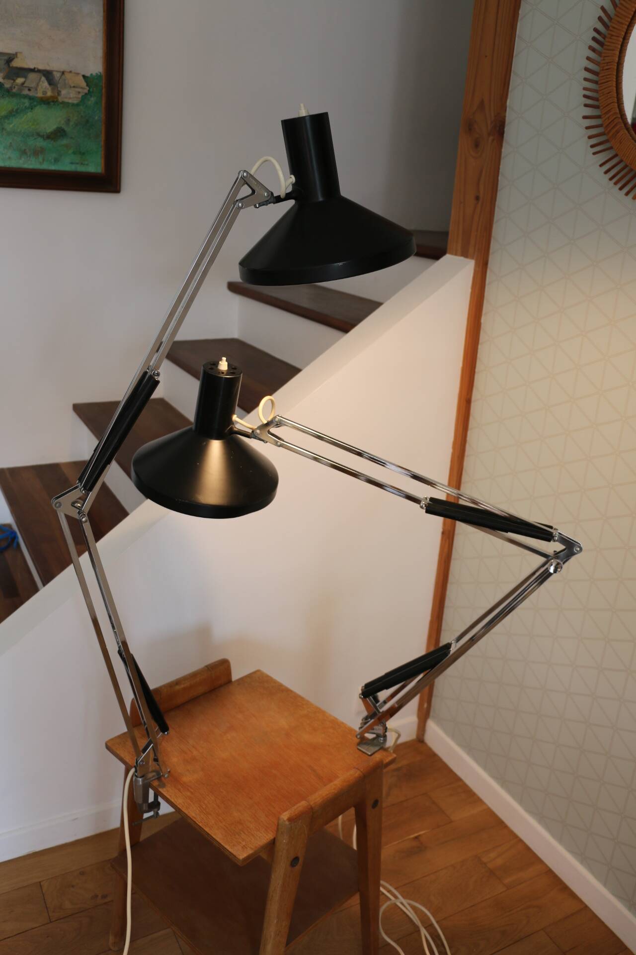 Luxo l1n black clamp lamp jacob jacobsen