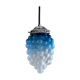 Suspension old cluster in translucent blue and white glass