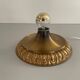 Simple flush lamp in brass, mid-century German design, 1960s, Germany.
