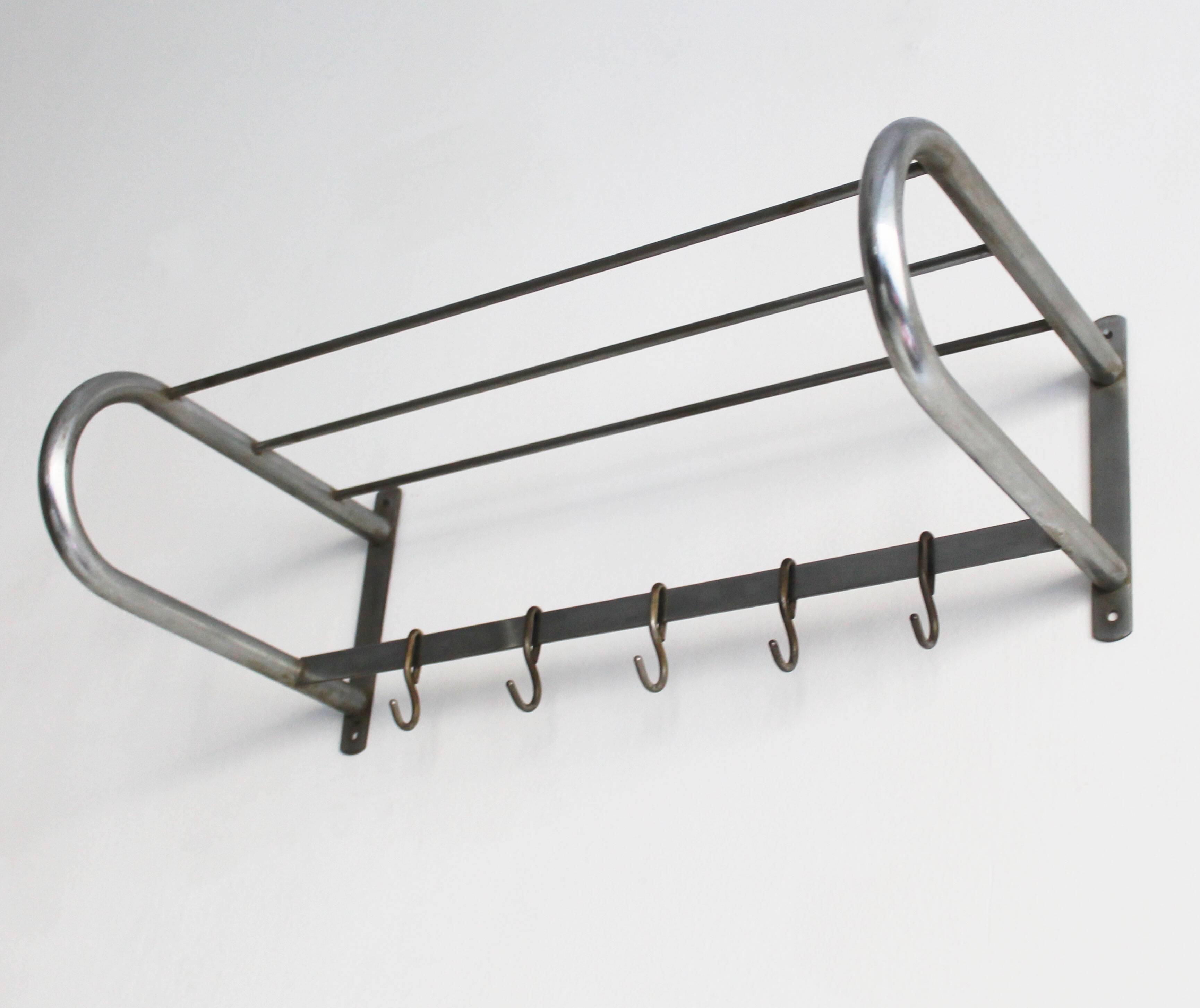 Modernist Tubular Steel Coat Hanger