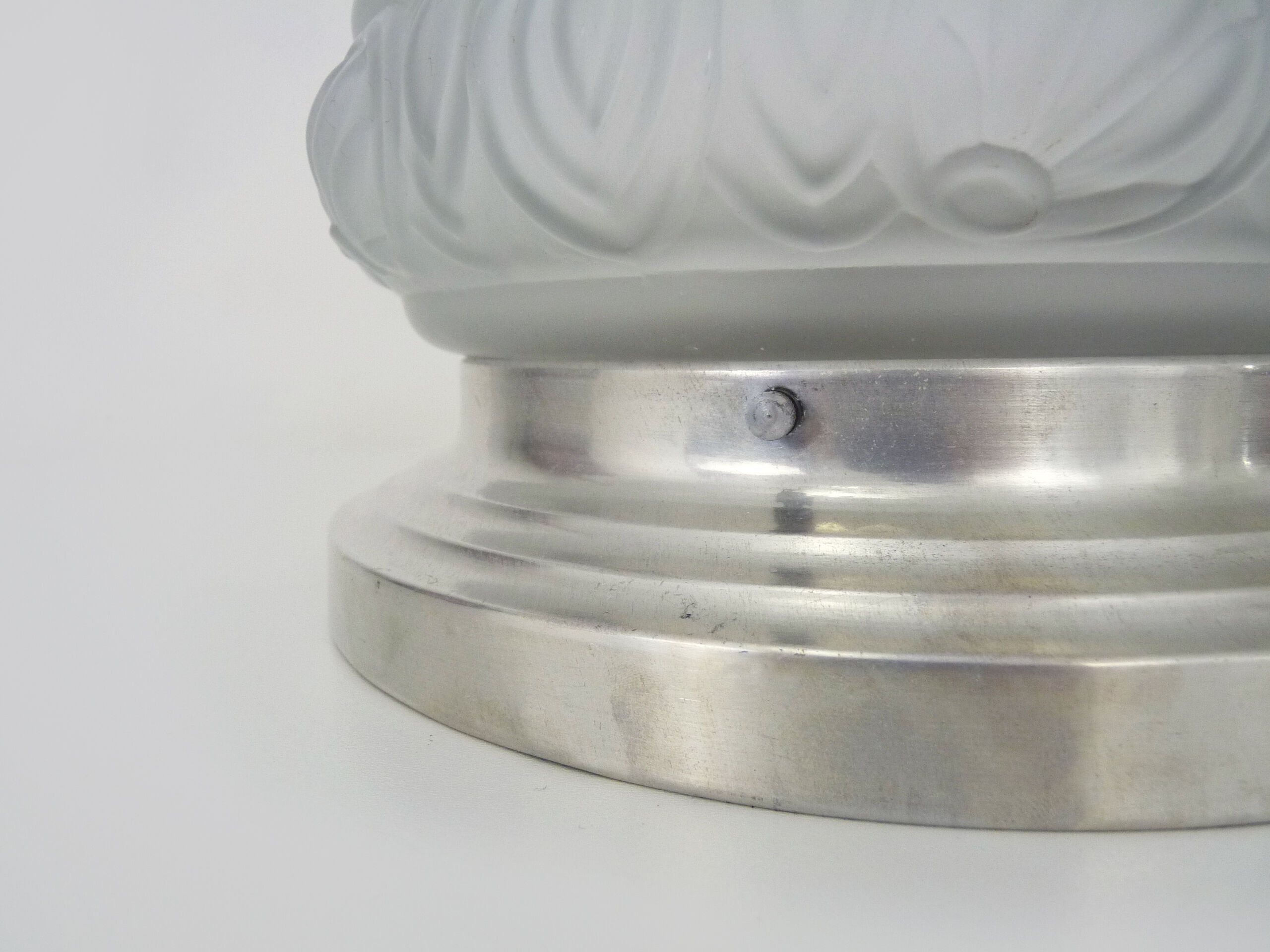 Ceiling lamp, wall lamp, molded glass lamp aluminum structure