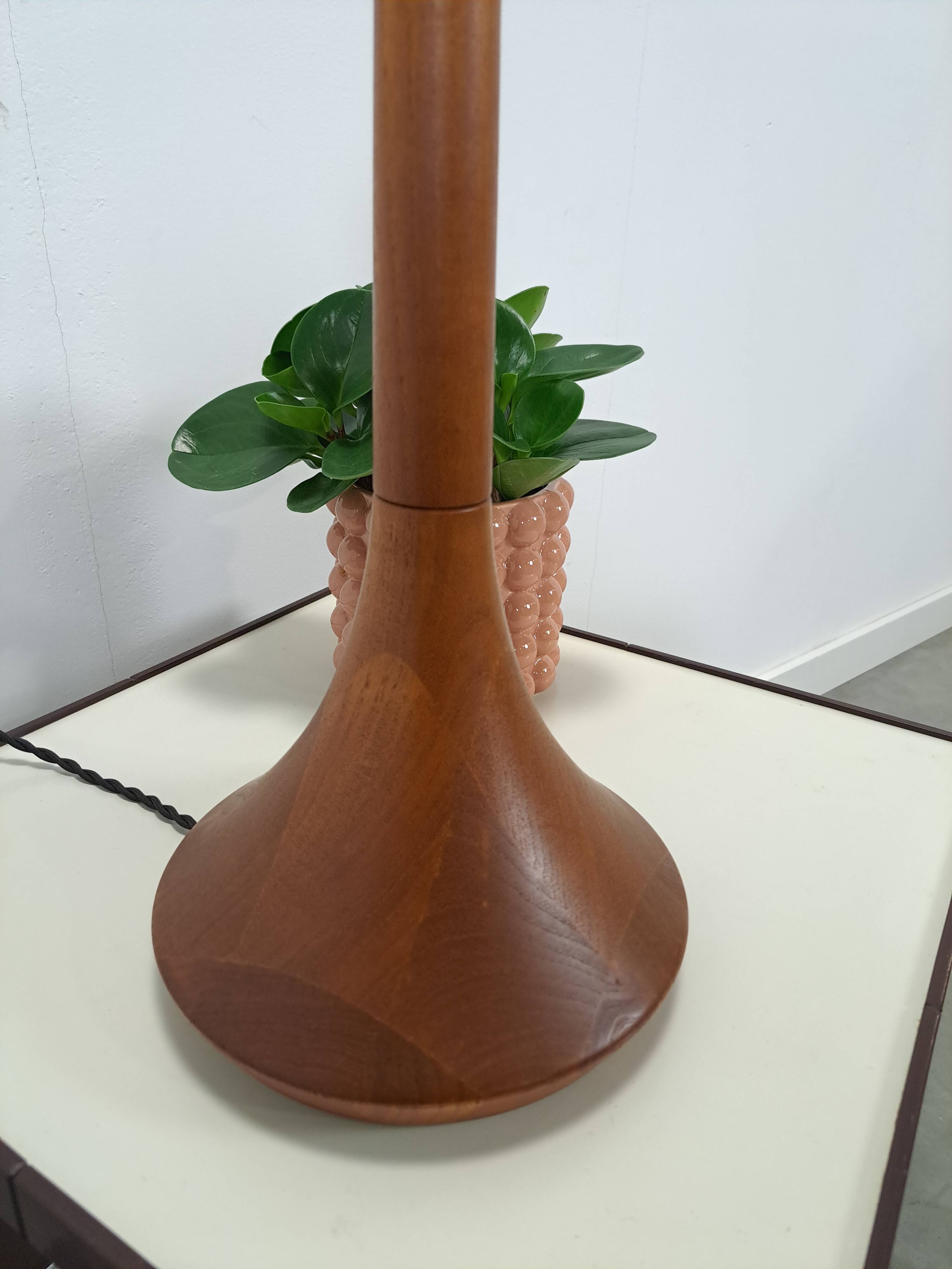 Teak houten lampenvoet vintage