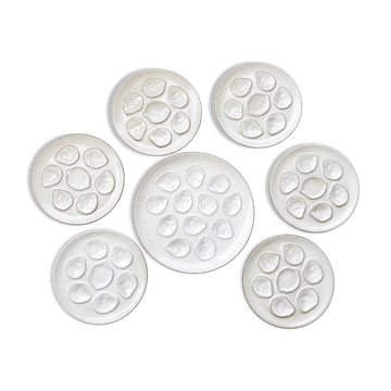Niderviller oyster service in glazed stoneware