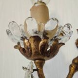 Wall sconce with pendants in Louis XV style