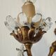 Wall sconce with pendants in Louis XV style