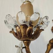 Wall sconce with pendants in Louis XV style