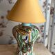 Ceramic lamp signed Claude Pruffert – Vallauris, marine decor in relief