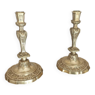 19th century bronze candlestick