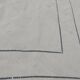 Drap ancien toile de lin retour, fleurs, monogramme brodé main 215 cm x 267 cm