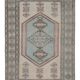 Vintage Turkish rug handmade 196x284 cm