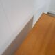 Mid-century notenhout fineer dressoir met 3 lades