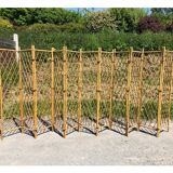 Vintage rattan screen