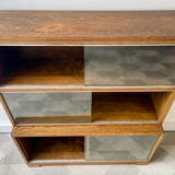 Library sectional glazed bookcase by Minty